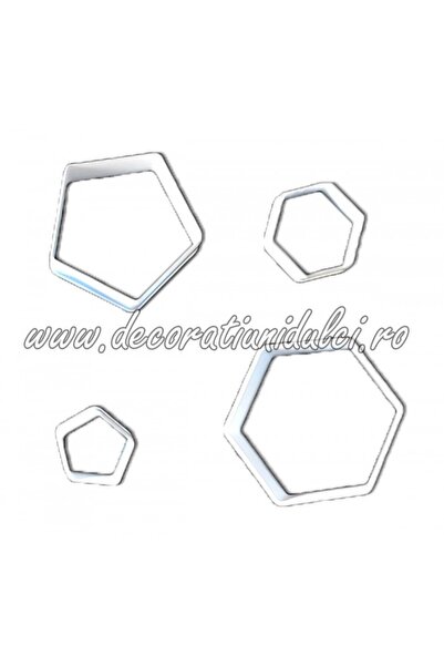 Decoratiuni Dulci Decupatoare петоъгълник и шестоъгълник