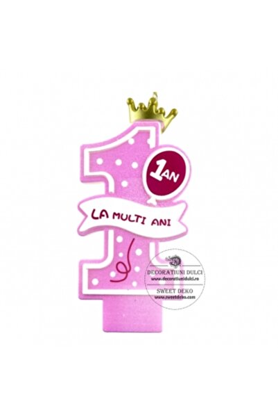 Decoratiuni Dulci Луманаре турта, цифра 1 роза