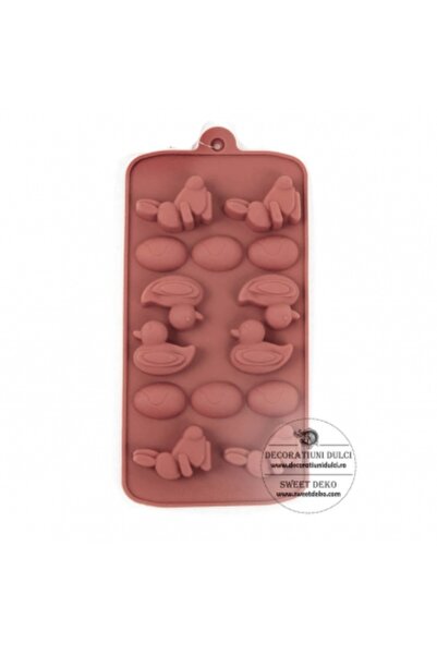 Decoratiuni Dulci Mulaj praline in forma de iepuras, ou si ratusca