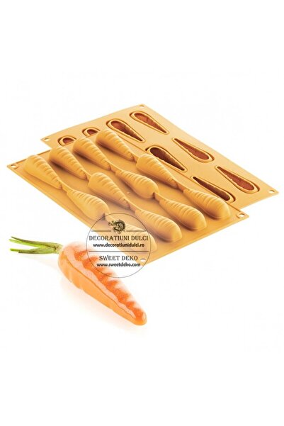 Decoratiuni Dulci Mulaj natura morcovi, carota 20 Silikomart
