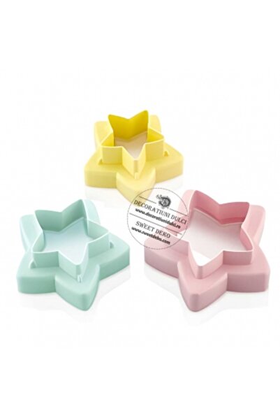 Decoratiuni Dulci Decupatoare forma stea, taiere dubla (3buc/комплект)