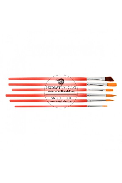 Decoratiuni Dulci Set of 6 brushes