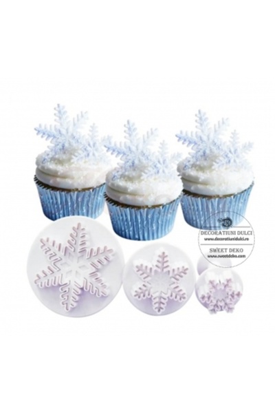Decoratiuni Dulci Decupatoare fulgi, varfuri ascutite