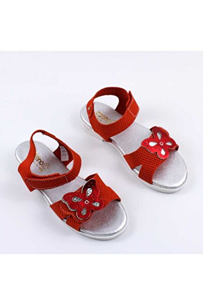 tino Sandals made of natural leather, for girls, decorated with butterflies 3...
