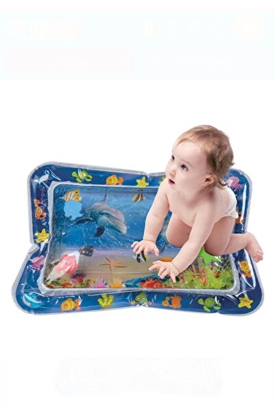 OEM Activity Mat for Babies with Water & 5 Floating Marine Animals 65 x 48 cm