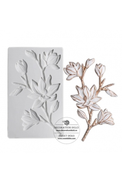 Decoratiuni Dulci Mulaj ramura inflorita de magnoliu