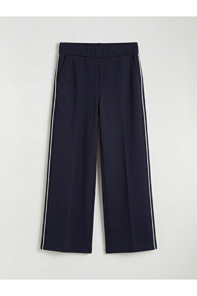 LC Waikiki M1 Sezon Navy Blue Soft Touch Women's Sweatpants with Elastic Waist