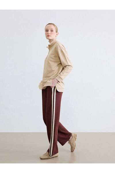 LC Waikiki Rmz Gi̇yi̇m Farkiyla Soft Touch Women's Sweatpants with Waist Cord