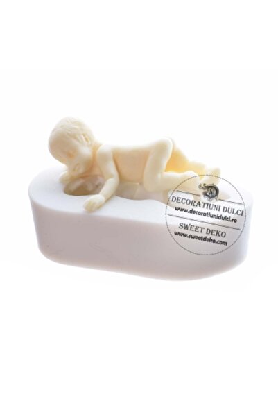 Decoratiuni Dulci Mulaj bebelus pe burtica cu manuta intinsa