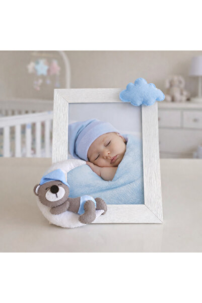 SefDen Lazer Kesim Atölyesi Ayıcık Figürlü Bebek Odası Fotoğraf Çerçevesi El ...