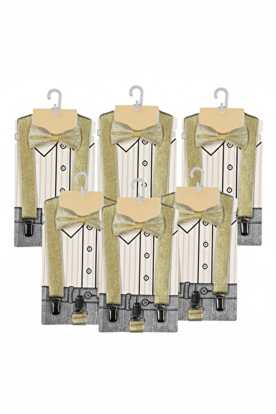 Baby Bakkal Set cu papion și bretele, 5 piese, pentru vârstele (1-9)