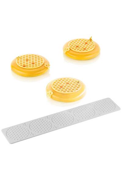 Decoratiuni Dulci Honeycomb decorative molding, 3 cells Silikomart