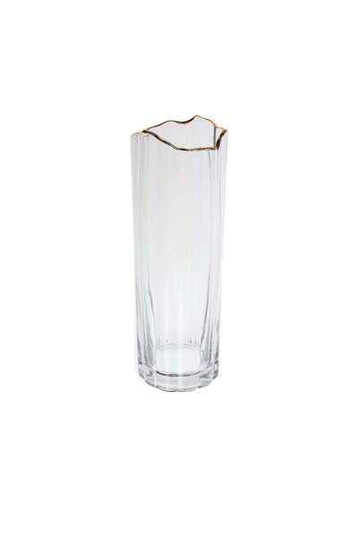 OEM Decorative vase 1030, transparent, colorless glass, 30 cm