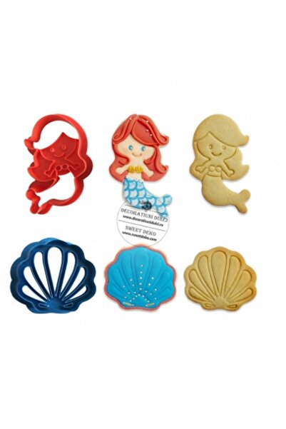 Decoratiuni Dulci Decupatoare prajiturele scoica si sirena