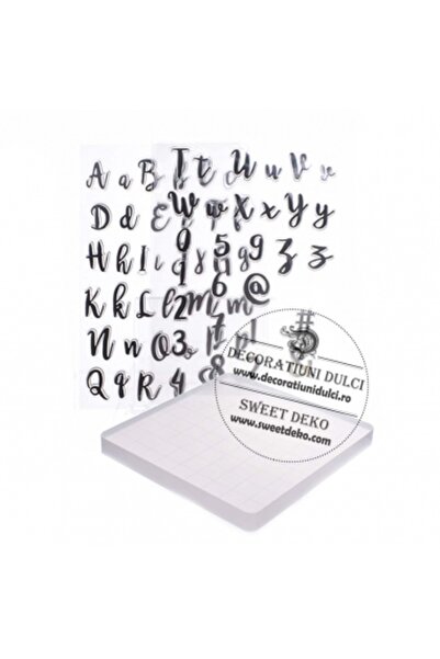 Decoratiuni Dulci Litere mari, mici si cifre embosare