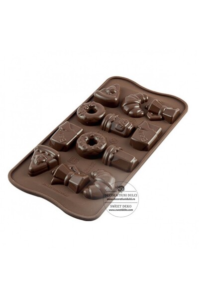 Decoratiuni Dulci Silicone form praline Good morning | Scg22 Silikomart