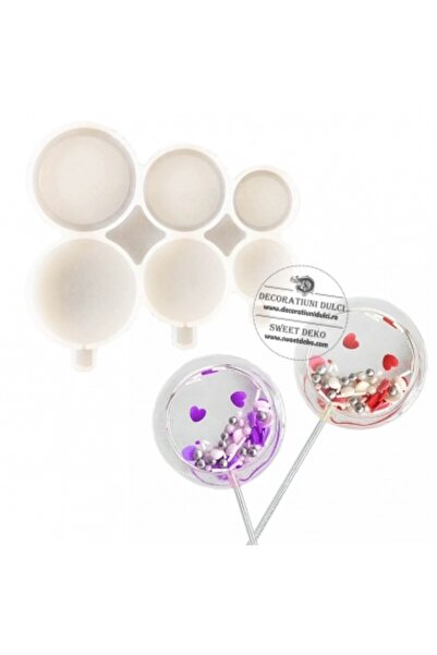 Decoratiuni Dulci Mulaj lollipops cerculete cu surprize