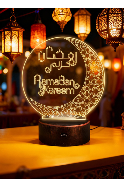 Yoawllty Ramadan table lamp, USB and battery-powered LED Ramadan lighting, Ra...