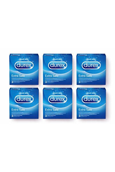 OEM Set 6 cutii prezervative Durex Extra Safe – extra siguranță și lubrifiere...