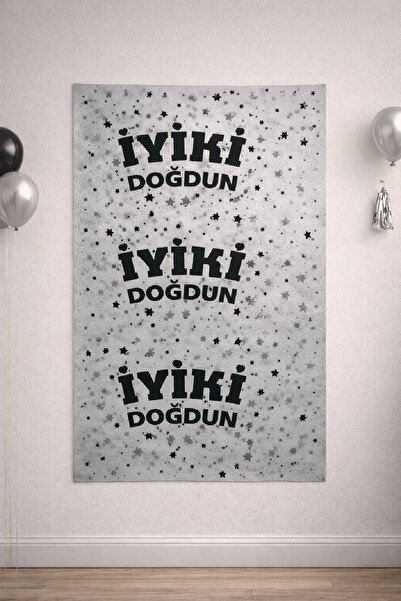 BKMC PARTY SET DE DECORATIUNI PENTRU PETRECERE DE ZIUA DE NASTE, CU PERDEA ME...