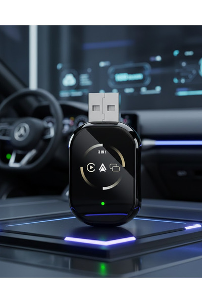 Kanonik Education Adaptor wireless CarPlay și Android Auto Utilizare Plug and...