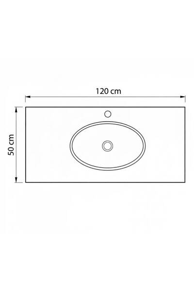 Badella - Troy 50*120 Cam Lavabo - M05101501