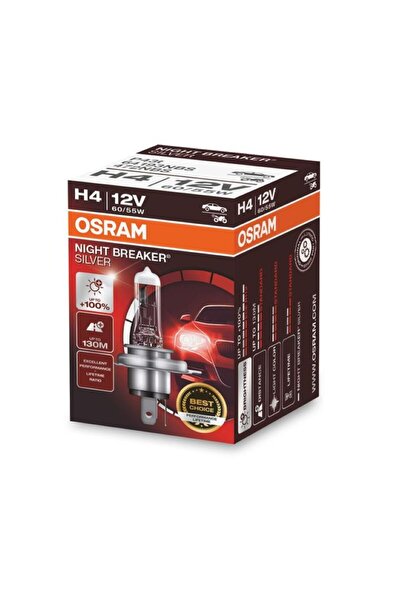 Osram Bulb H4 12V 60/55W Night Breaker SILVER +100%