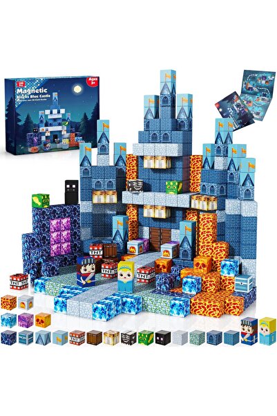 Sthxyfaith Magnetic Blocks - 100 PCS Magnet Cubes Toys STEM Montessori Sensor...