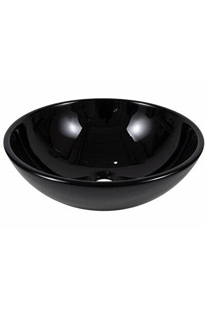 Brezza - TB14SCNK Siyah Cam Çanak Lavabo - 55009411