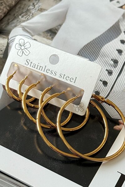 Trendy Butik 6 Piece Ring Set Earrings