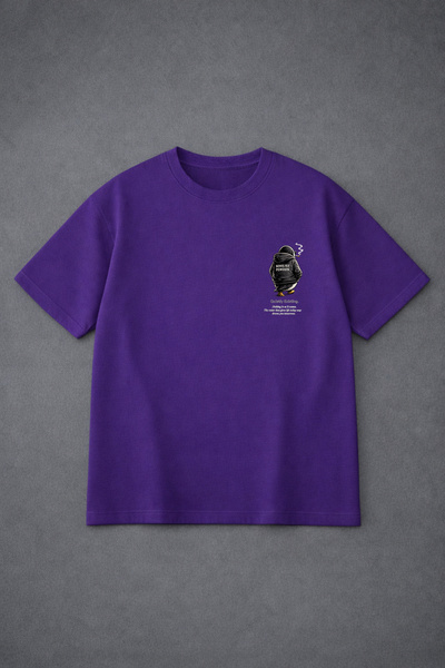 LORVEX Oversize Unisex T-Shirt 100% Cotton Comfortable Fit Essential Words Pe...