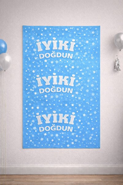 BKMC PARTY SET DE DECORATIUNI PENTRU PETRECERI DE ZIUA DE NASTE, CU PERDEA ME...