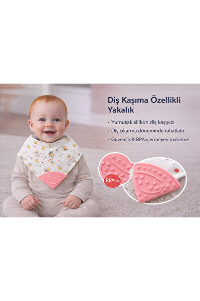 greenmoss Diş Kaşıma Özelikli Mama Önlüğü/Yakalık/Fular