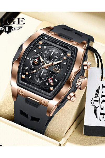 Lige Multifonksiyon cronograph Lüks Spor Erkek Kol Saati