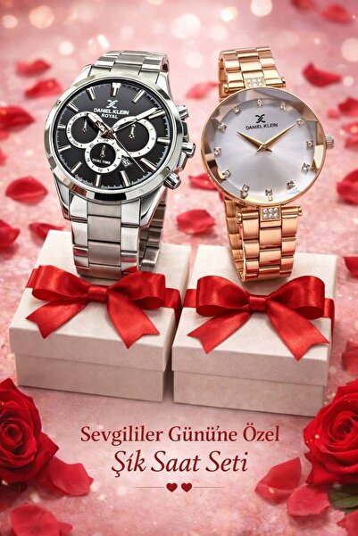 Daniel Klein Couple Watch Set |   Valentine's Day Special |   Original Women'...