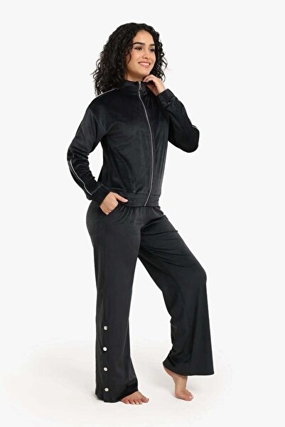 CARINA Velvet high neck pajama set