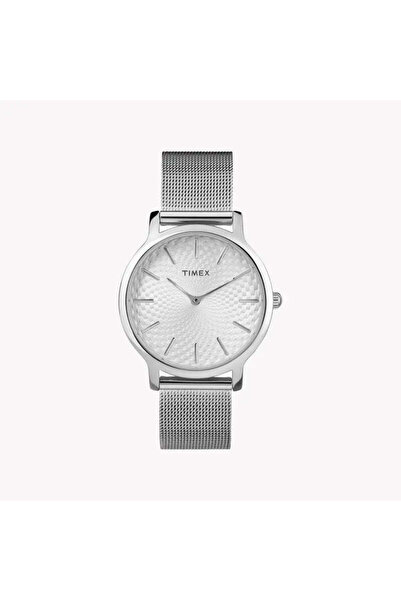 Timex Women's Silver Stainless Steel Watch, Silver Dial | Tw2r36200