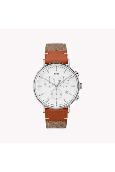 Timex Unisex Tan Fabric Watch, White Dial | Tw2r62000