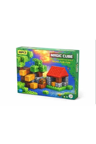 Gerenic Magic Cube Building Blocks for Kids 48 Pieces