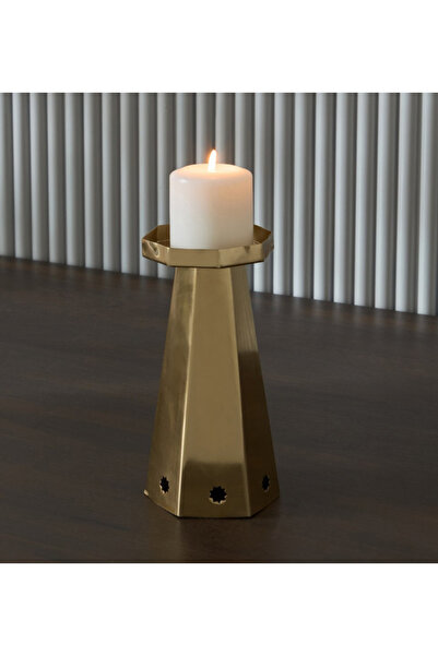 Generic Layali Noor Large Candleholder - 8 x 8 x 20 cm