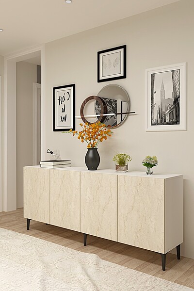 CENEYRA KA1899BT APLOS180 KONSOL, KAHVE KÖŞESİ ve TV SEHPASI, ÇOK AMAÇLI DOLA...