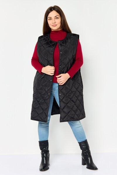 Fire & Glory سترة نسائية مبطنة، لون أسود