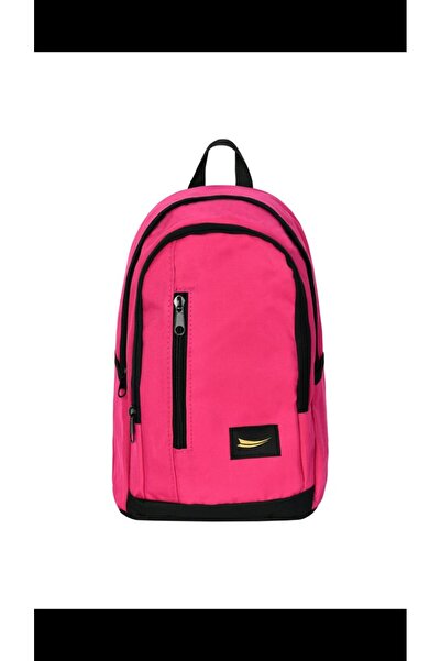 ZS DEMİR Modern Design Mini Sports Backpack with Water Bottle Compartment Pink