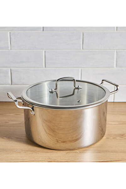 Generic Argent Stainless Steel Induction Base Casserole - 28 cm
