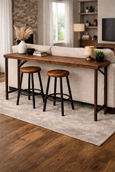 Woodymoda Masif Ahşap Bar & Dresuar Koltuk Arkası 150 cm