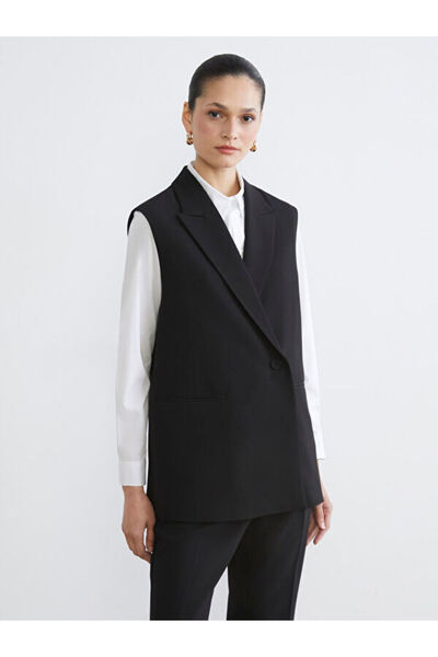 LC Waikiki Rmz Gi̇yi̇m Farkiyla Kr Double-Breasted Oba Collar Women's Classic...