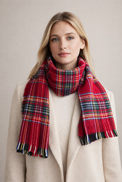 Şirin Giyim Aksesuar Eșarfă în carouri cu model pătrat pentru femei - șal de ...