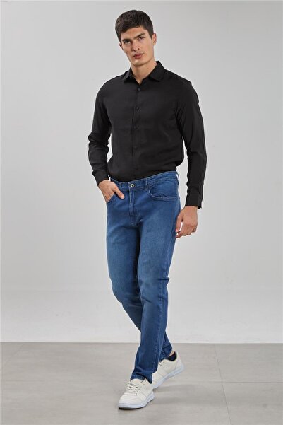 OIL PARK Men's Pablo Regular Fit Flexible Lycra Comfortable Fit Seasonal Jeans