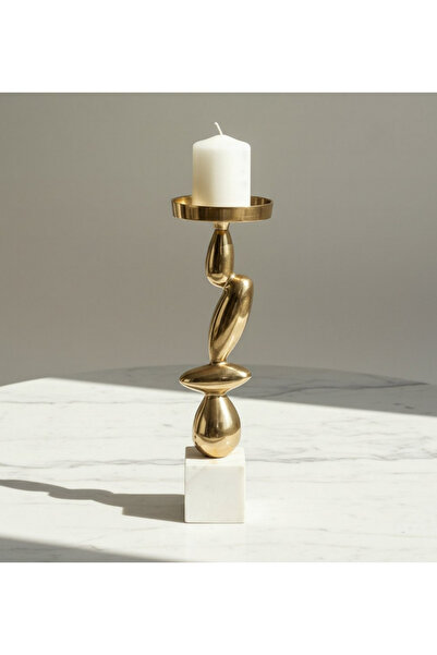 Generic حامل شموع عمودي مزخرف من كازا لوكس - 11 × 11 × 34 سم