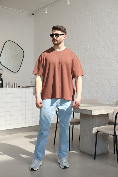 INFLUYENTE Men's Oversize Modal Fabric Non-Fading Vibrant Color Silky Texture...